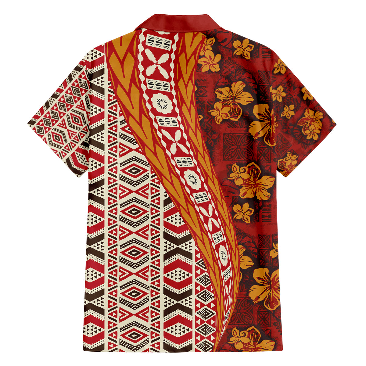Hawaii Native Tapa Elements and Hibiscus Flowers Family Matching Tank Maxi Dress and Hawaiian Shirt LT03 - Polynesian Pride