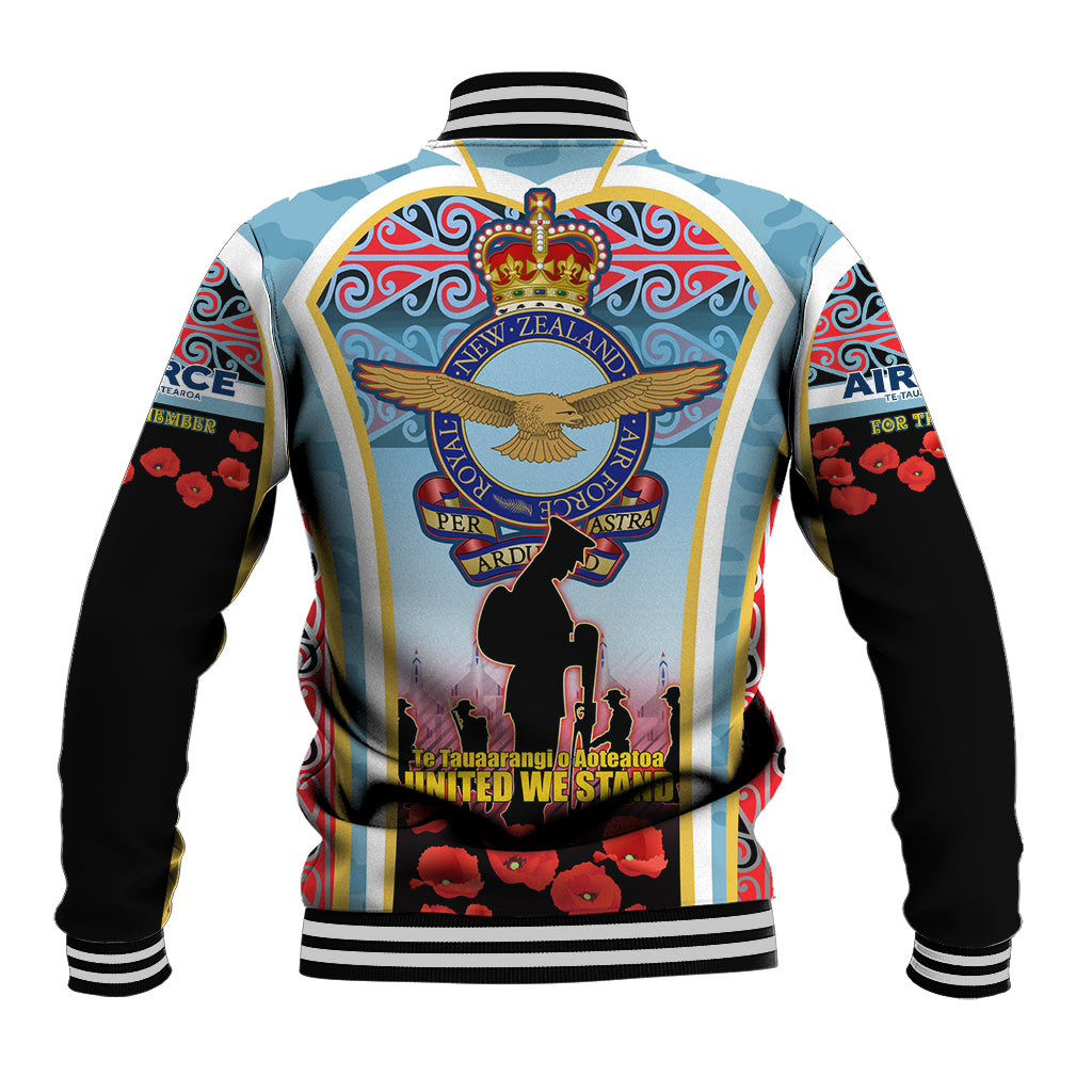 Royal New Zealand Air Force ANZAC Day Baseball Jacket Te Tauaarangi o Aotearoa LT03 - Polynesian Pride