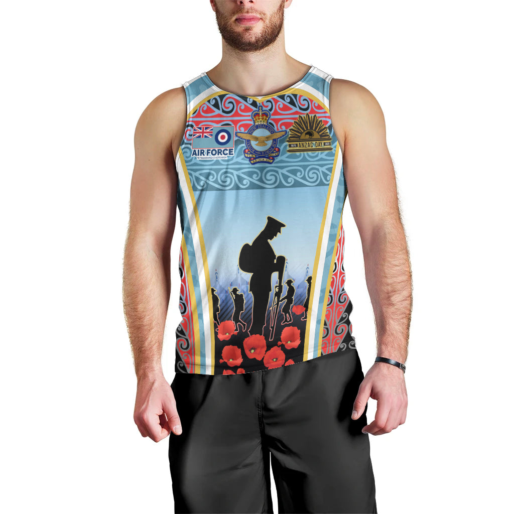 Royal New Zealand Air Force ANZAC Day Men Tank Top Te Tauaarangi o Aotearoa LT03 - Polynesian Pride