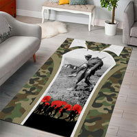 New Zealand and Australia ANZAC Day Area Rug Koala and Kiwi Bird Soldier Gallipoli Camouflage Style LT03 - Polynesian Pride