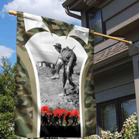 New Zealand and Australia ANZAC Day Garden Flag Koala and Kiwi Bird Soldier Gallipoli Camouflage Style LT03 - Polynesian Pride