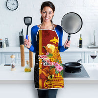 Papua New Guinea Independence Day Apron Birds-of-Paradise Melanesian Tattoos Tropical Plants LT03 - Polynesian Pride
