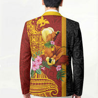 Papua New Guinea Independence Day Blazer Birds-of-Paradise Melanesian Tattoos Tropical Plants LT03 - Polynesian Pride
