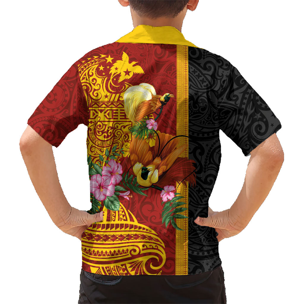 Papua New Guinea Independence Day Hawaiian Shirt Birds-of-Paradise Melanesian Tattoos Tropical Plants LT03 - Polynesian Pride