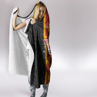 Papua New Guinea Independence Day Hooded Blanket Birds-of-Paradise Melanesian Tattoos Tropical Plants LT03 - Polynesian Pride