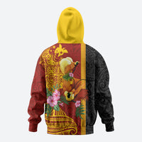 Papua New Guinea Independence Day Hoodie Birds-of-Paradise Melanesian Tattoos Tropical Plants LT03 - Polynesian Pride