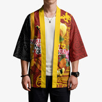 Papua New Guinea Independence Day Kimono Birds-of-Paradise Melanesian Tattoos Tropical Plants LT03 - Polynesian Pride