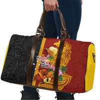 Papua New Guinea Independence Day Travel Bag Birds-of-Paradise Melanesian Tattoos Tropical Plants LT03 - Polynesian Pride