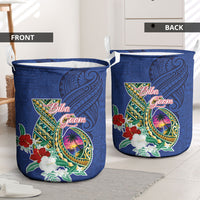 Guam Chamorro Laundry Basket Tribal Latte Stone and Seal Artwork Polynesian Patterns LT03 - Polynesian Pride