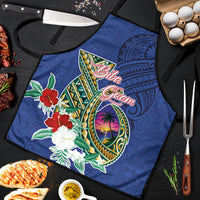 Guam Chamorro Apron Tribal Latte Stone and Seal Artwork Polynesian Patterns LT03 Multicolor - Polynesian Pride
