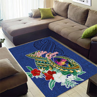 Guam Chamorro Area Rug Tribal Latte Stone and Seal Artwork Polynesian Patterns LT03 - Polynesian Pride