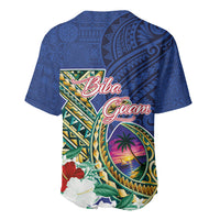 Guam Chamorro Baseball Jersey Tribal Latte Stone and Seal Artwork Polynesian Patterns LT03 - Polynesian Pride
