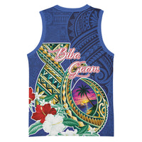 Guam Chamorro Basketball Jersey Tribal Latte Stone and Seal Artwork Polynesian Patterns LT03 - Polynesian Pride