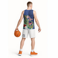 Guam Chamorro Basketball Jersey Tribal Latte Stone and Seal Artwork Polynesian Patterns LT03 - Polynesian Pride
