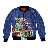 Guam Chamorro Bomber Jacket Tribal Latte Stone and Seal Artwork Polynesian Patterns LT03 Unisex Multicolor - Polynesian Pride