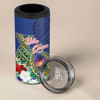 Guam Chamorro 4 in 1 Can Cooler Tumbler Tribal Latte Stone and Seal Artwork Polynesian Patterns LT03 - Polynesian Pride