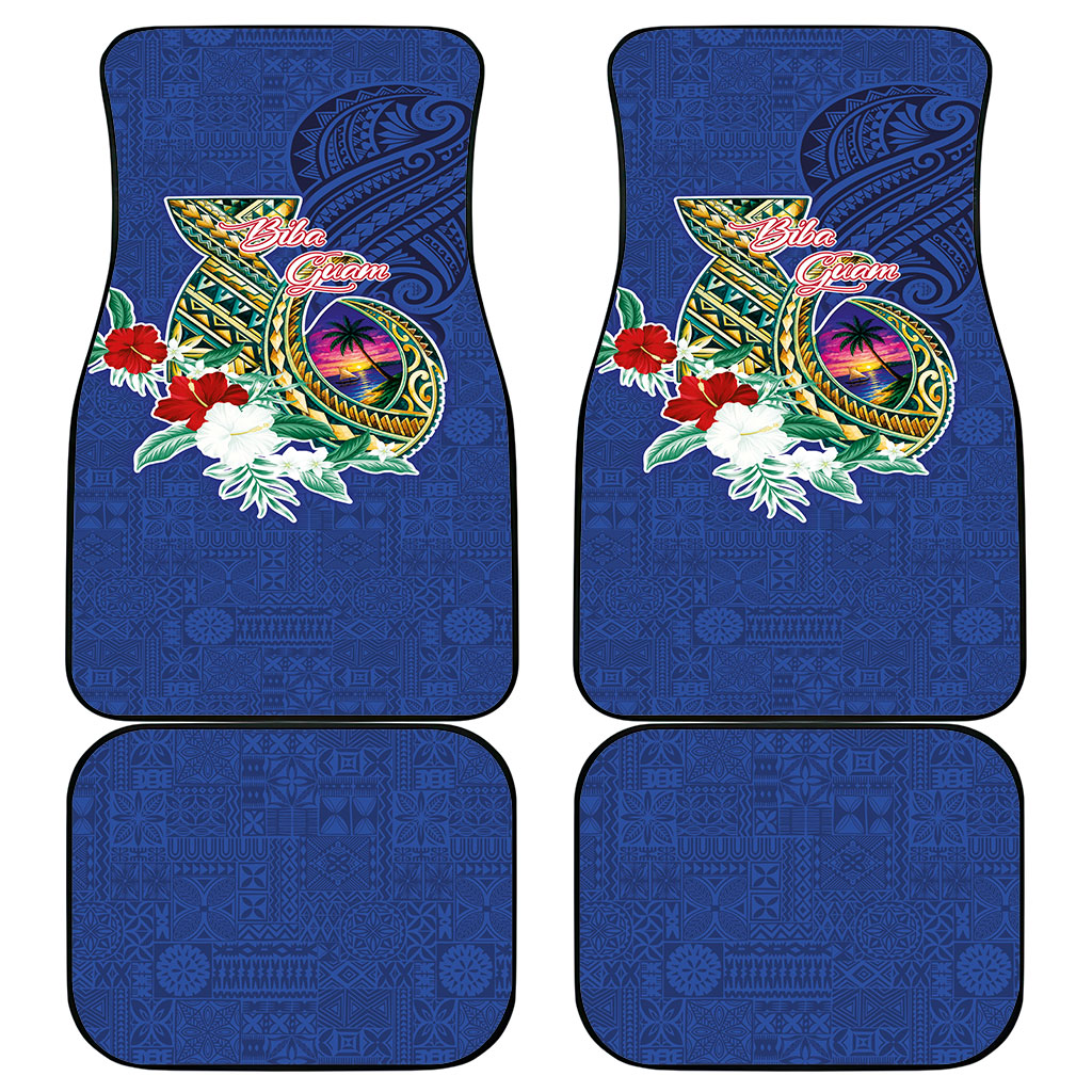 Guam Chamorro Car Mats Tribal Latte Stone and Seal Artwork Polynesian Patterns LT03 - Polynesian Pride