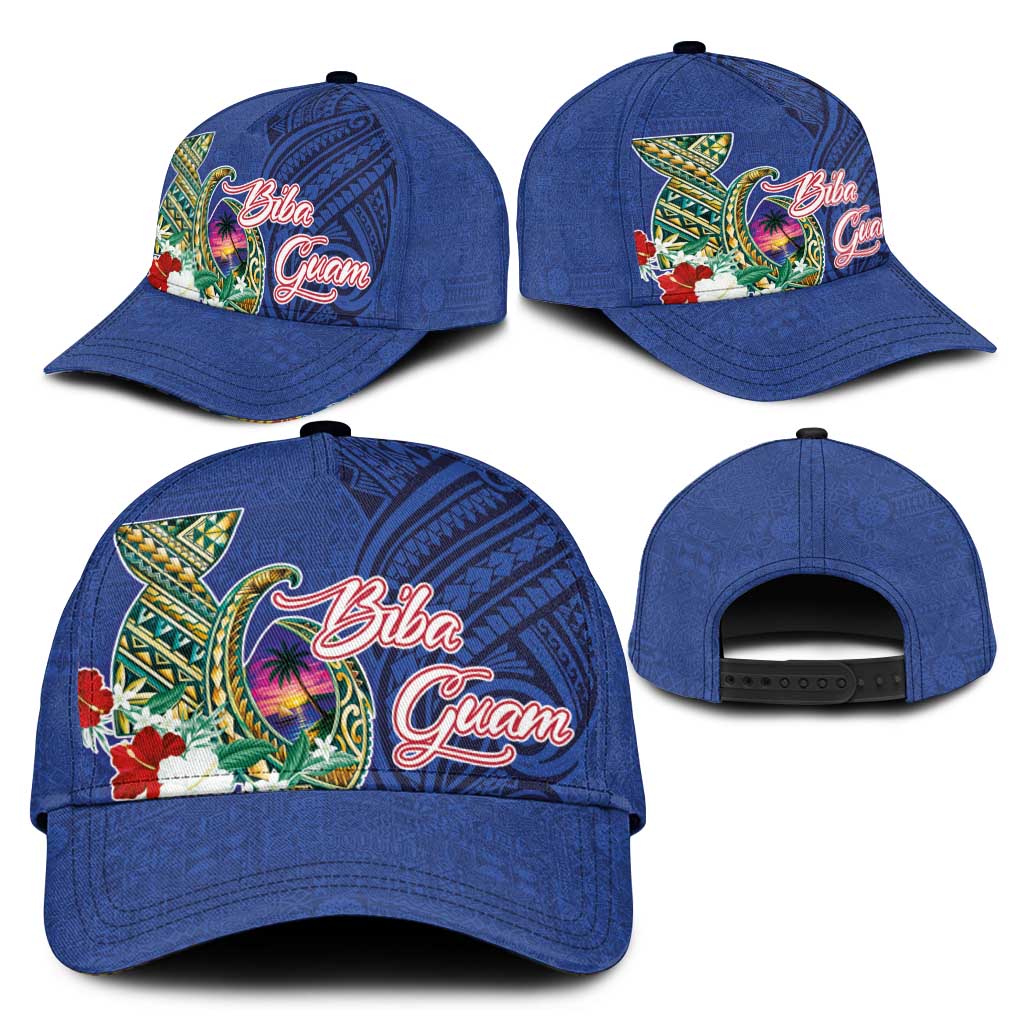 Guam Chamorro Classic Cap Tribal Latte Stone and Seal Artwork Polynesian Patterns LT03 - Polynesian Pride