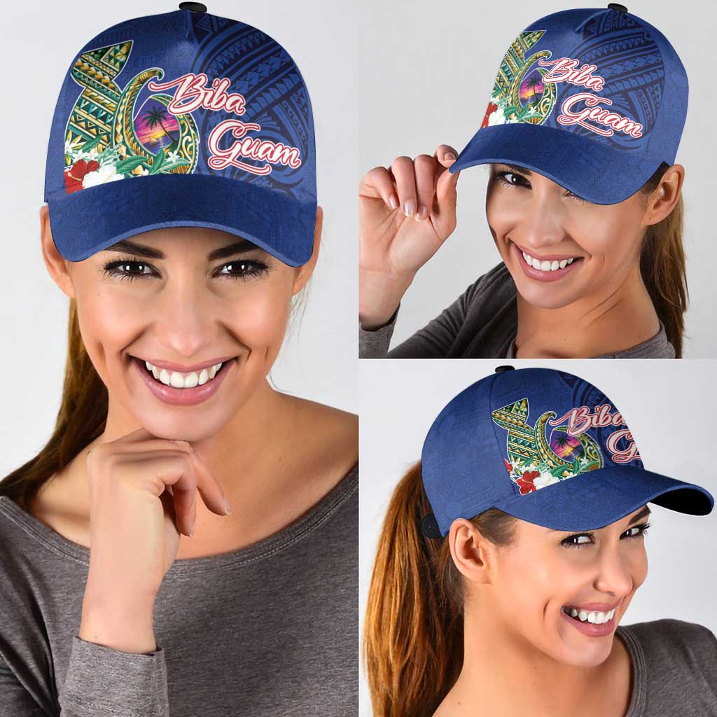 Guam Chamorro Classic Cap Tribal Latte Stone and Seal Artwork Polynesian Patterns LT03 - Polynesian Pride