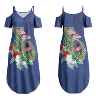 Guam Chamorro Couples Matching Summer Maxi Dress and Hawaiian Shirt Tribal Latte Stone and Seal Artwork Polynesian Patterns LT03 - Polynesian Pride