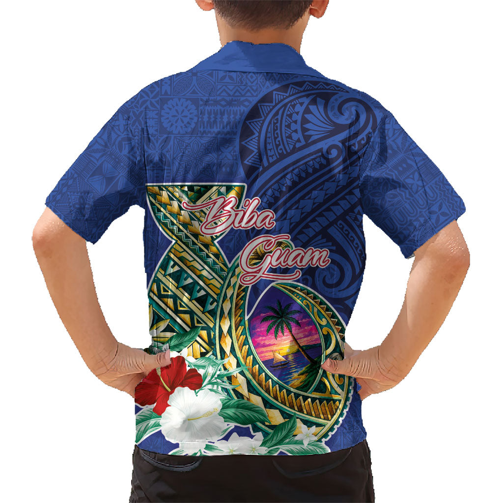 Guam Chamorro Hawaiian Shirt Tribal Latte Stone and Seal Artwork Polynesian Patterns LT03 - Polynesian Pride