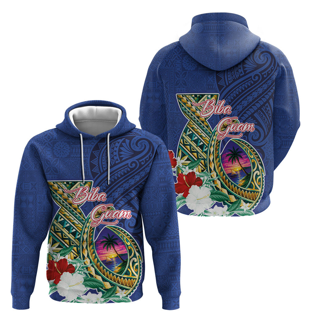Guam Chamorro Hoodie Tribal Latte Stone and Seal Artwork Polynesian Patterns LT03 - Polynesian Pride