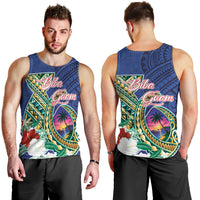 Guam Chamorro Men Tank Top Tribal Latte Stone and Seal Artwork Polynesian Patterns LT03 - Polynesian Pride