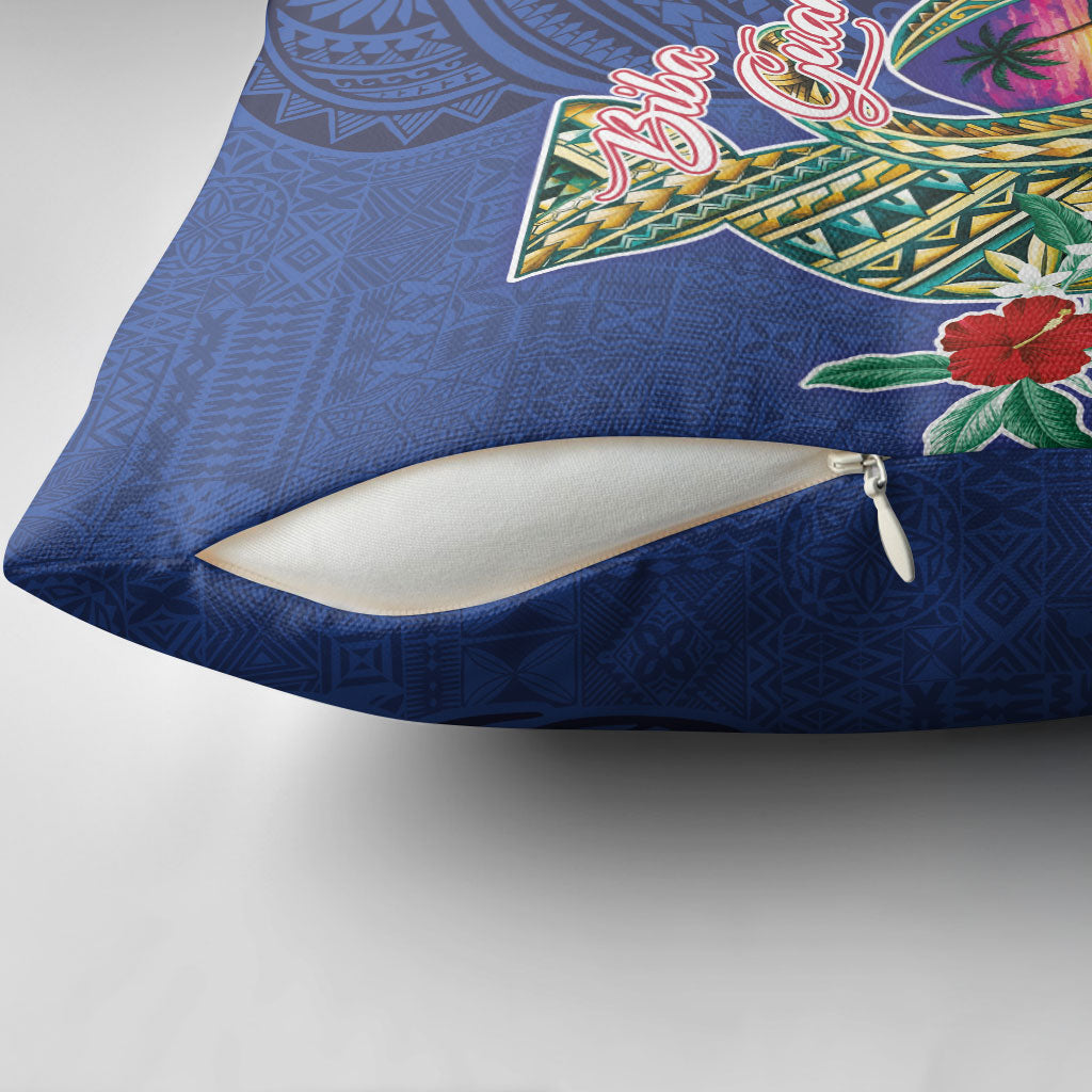 Guam Chamorro Pillow Cover Tribal Latte Stone and Seal Artwork Polynesian Patterns LT03 - Polynesian Pride