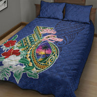 Guam Chamorro Quilt Bed Set Tribal Latte Stone and Seal Artwork Polynesian Patterns LT03 - Polynesian Pride