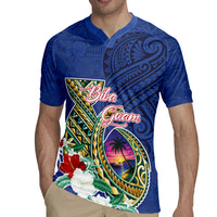 Guam Chamorro Rugby Jersey Tribal Latte Stone and Seal Artwork Polynesian Patterns LT03 - Polynesian Pride