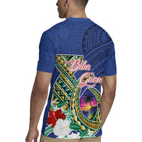 Guam Chamorro Rugby Jersey Tribal Latte Stone and Seal Artwork Polynesian Patterns LT03 - Polynesian Pride