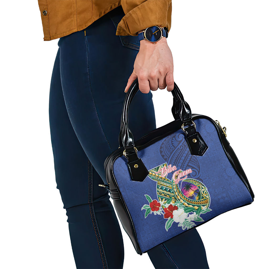 Guam Chamorro Shoulder Handbag Tribal Latte Stone and Seal Artwork Polynesian Patterns LT03 - Polynesian Pride