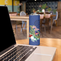 Guam Chamorro Skinny Tumbler Tribal Latte Stone and Seal Artwork Polynesian Patterns LT03 - Polynesian Pride
