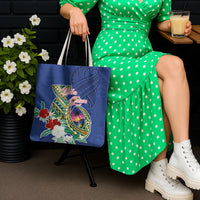 Guam Chamorro Tote Bag Tribal Latte Stone and Seal Artwork Polynesian Patterns LT03 - Polynesian Pride