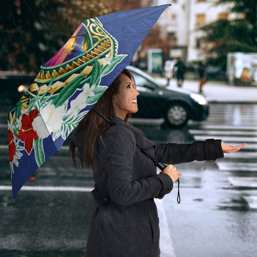 Guam Chamorro Umbrella Tribal Latte Stone and Seal Artwork Polynesian Patterns LT03 - Polynesian Pride