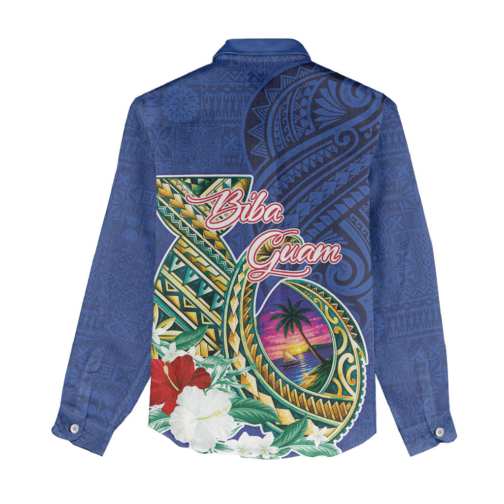Guam Chamorro Women Casual Shirt Tribal Latte Stone and Seal Artwork Polynesian Patterns LT03 - Polynesian Pride