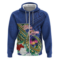 Guam Chamorro Zip Hoodie Tribal Latte Stone and Seal Artwork Polynesian Patterns LT03 Zip Hoodie Multicolor - Polynesian Pride