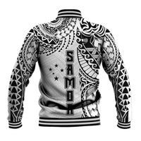 Samoa 685 Art Traditional Tattoo Pattern Baseball Jacket White Color