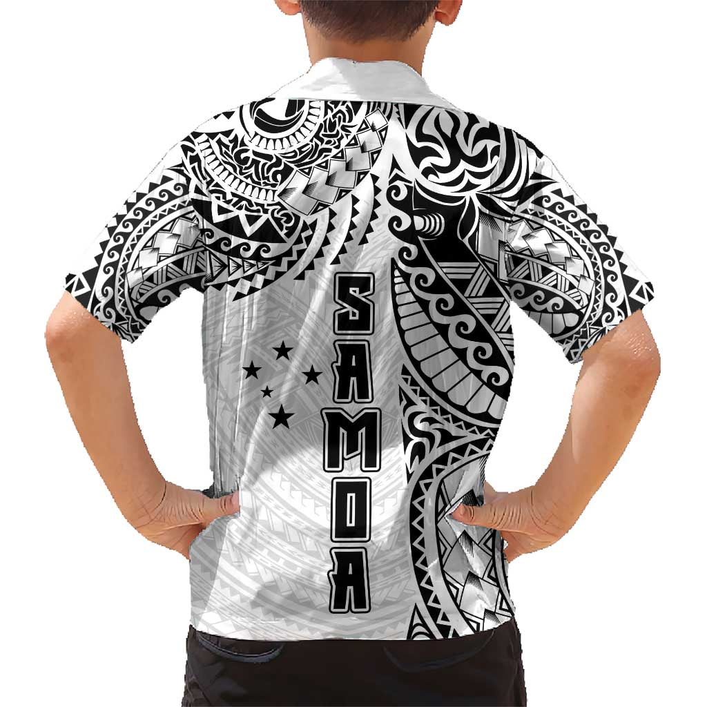 Samoa 685 Art Traditional Tattoo Pattern Hawaiian Shirt White Color