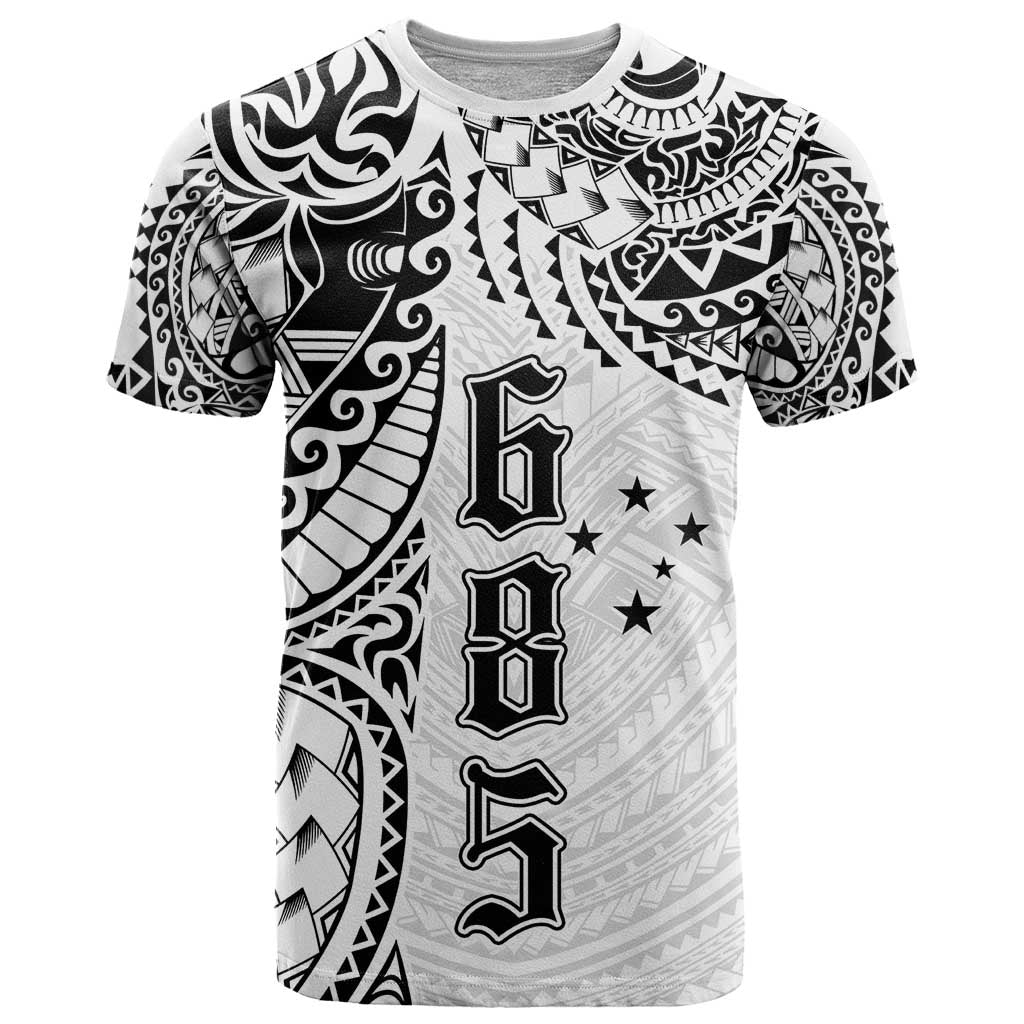 Samoa 685 Art Traditional Tattoo Pattern T Shirt White Color