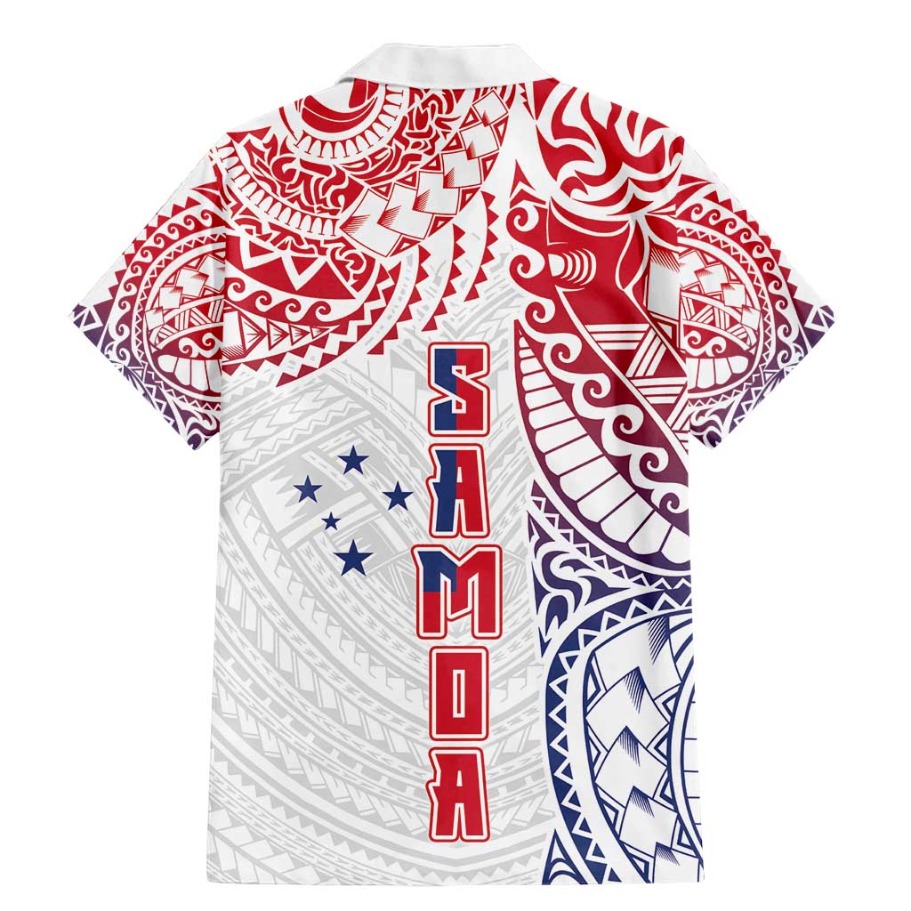 Samoa 685 Art Traditional Tattoo Pattern Family Matching Mermaid Dress and Hawaiian Shirt Gradient Color