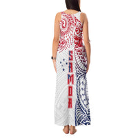 Samoa 685 Art Traditional Tattoo Pattern Tank Maxi Dress Gradient Color