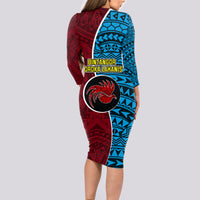 Bintangor Goroka Lahanis Rugby Long Sleeve Bodycon Dress Papua New Guinea Polynesian Tattoo LT03 - Polynesian Pride
