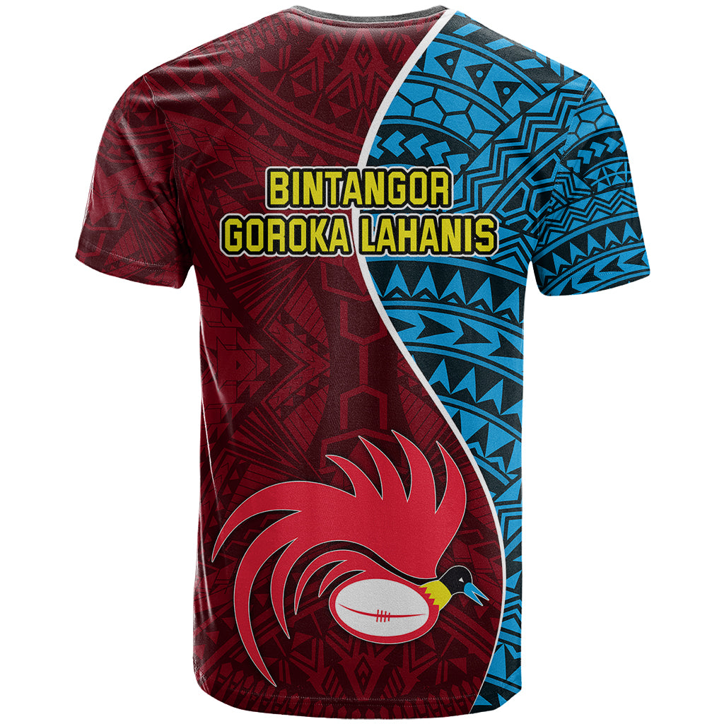 Bintangor Goroka Lahanis Rugby T Shirt Papua New Guinea Polynesian Tattoo LT03 - Polynesian Pride