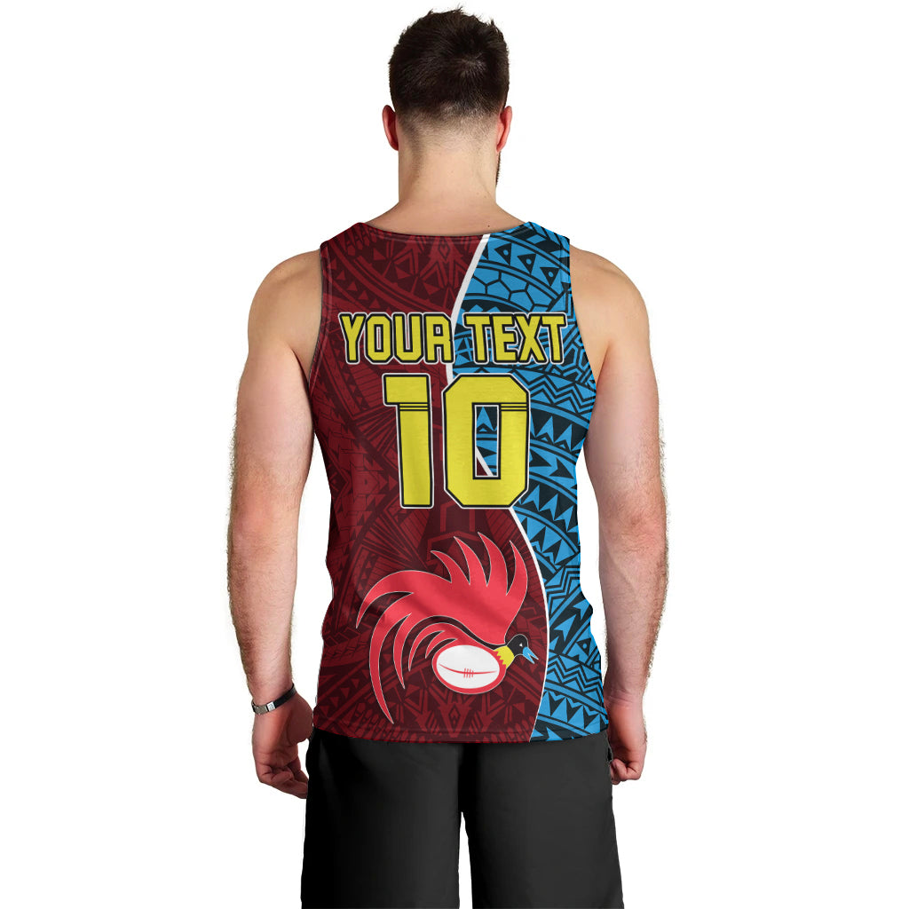 Custom Bintangor Goroka Lahanis Rugby Men Tank Top Papua New Guinea Polynesian Tattoo LT03 - Polynesian Pride