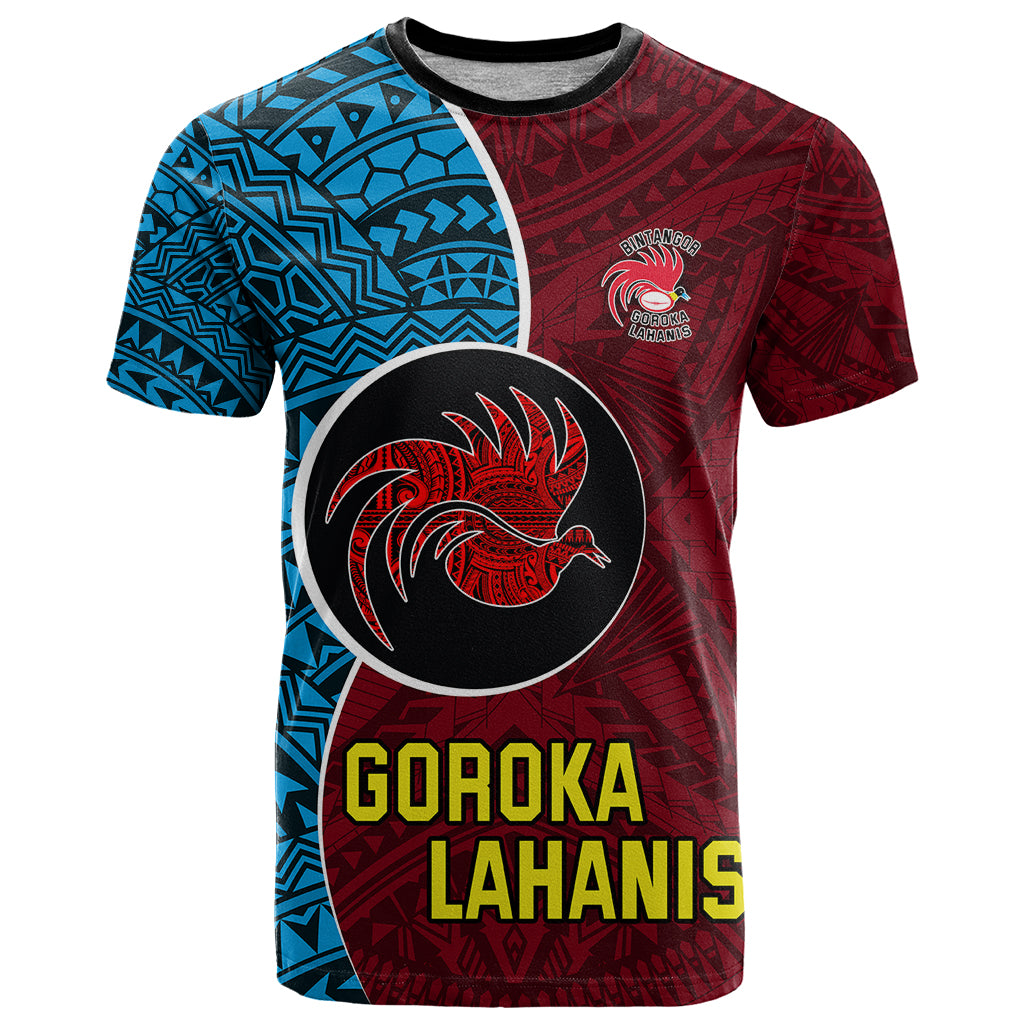 Custom Bintangor Goroka Lahanis Rugby T Shirt Papua New Guinea Polynesian Tattoo LT03 Red - Polynesian Pride