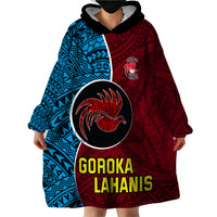 Custom Bintangor Goroka Lahanis Rugby Wearable Blanket Hoodie Papua New Guinea Polynesian Tattoo LT03 - Polynesian Pride