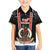 Vanuatu Christmas Kid Hawaiian Shirt Polynesian Tribal Snow Style LT03 Kid Black - Polynesian Pride
