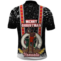 Vanuatu Christmas Polo Shirt Polynesian Tribal Snow Style LT03 - Polynesian Pride