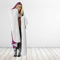 New Zealand Merry Christmas Hooded Blanket Maori Animals, Koru Tattoo - Pink Xmas Style